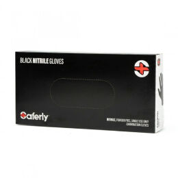 Rękawiczki nitrylowe Nitryle Saferly Black - 100 szt. Rozmiar M