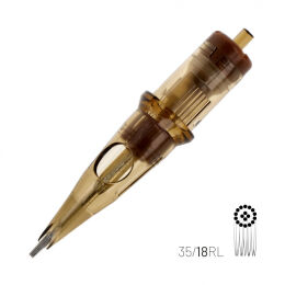 KWADRON Cartridge System - 18 RLMT - Round Liner - Medium Taper 0.35mm