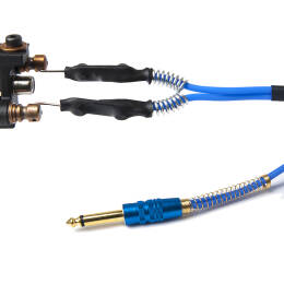 Kabel silikonowy HQ blue
