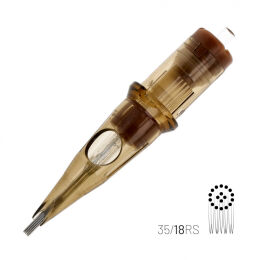 KWADRON Cartridge System - 18 RSMT - Round Shader - Medium Taper 0.35mm