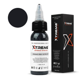 Xtreme Ink - farba do tatuażu - Opaque Gray Extra Dark - 30ML