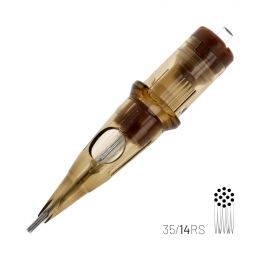 KWADRON Cartridge System - 14 RSMT - Round Shader - Medium Taper 0.35mm
