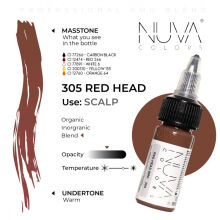 Nuva Colors - Smp - 305 Red Head - 15ml (Reach Compliant) - 2