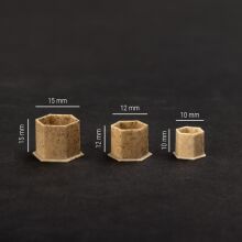 Biodegradable Ink Hexagon Cups 10mm -  BOX 200szt - 3