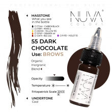 Nuva Colors - 55 Dark Chocolate - 15ml (Reach Compliant) - 2