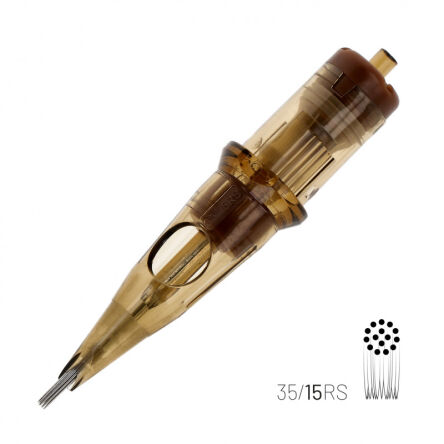 KWADRON Cartridge System - 15 RSMT - Round Shader - Medium Taper 0.35mm