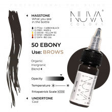 Nuva Colors - 50 Ebony - 15ml (Reach Compliant) - 2