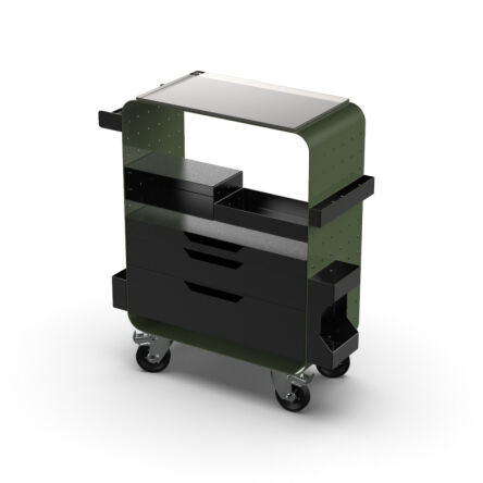 Impala Mobilna stacja robocza Army Green