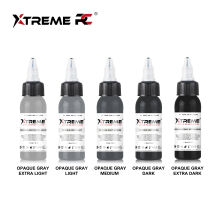 Xtreme Ink - farba do tatuażu - Opaque Gray Set - 5X30ML - 2
