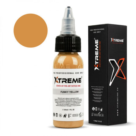 Xtreme Ink - farba do tatuażu - Funky Yellow - 30ML
