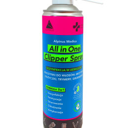 Produkt w postaci aerozolu do dezynfekcji przedmiotów All in One Clipper Spray 0.5L