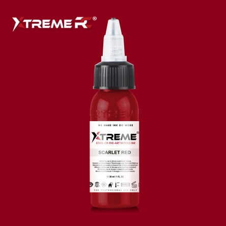 Xtreme Ink - farba do tatuażu - Scarlet Red - 30ML