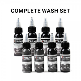 Xtreme Ink - farba do tatuażu - Complete Wash Set - 8X30ML