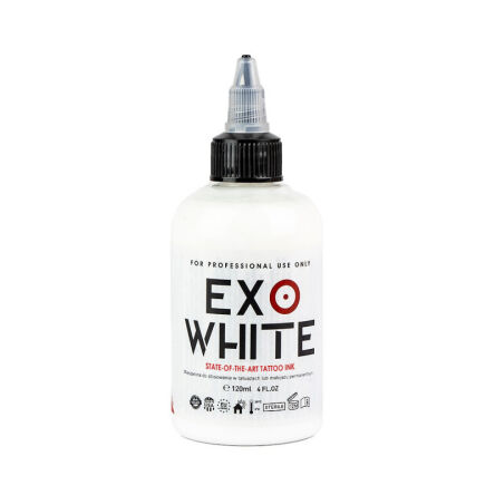 Xtreme Ink - farba do tatuażu - Exo White - 120ML