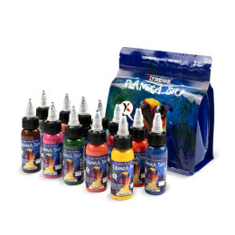 Xtreme Ink - farba do tatuażu - Planeta Biu New School SET - 12X30ML