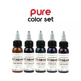 Xtreme Ink - farba do tatuażu - Pure Color Set - 5X30ML