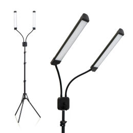Lampa Double-Light na statywie - podwójna z regulacją temperatury i mocy