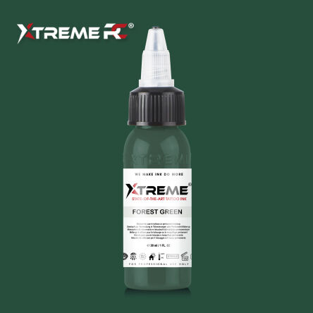 Xtreme Ink - farba do tatuażu - Forest Green - 30ML