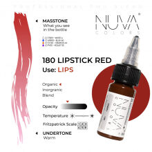 Nuva Colors - 180 Lipstick Red - 15ml (Reach Compliant) - 2