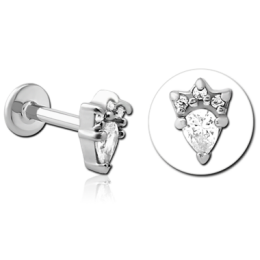 LABRET Z KRYSZTAŁKAMI - ŁAPA