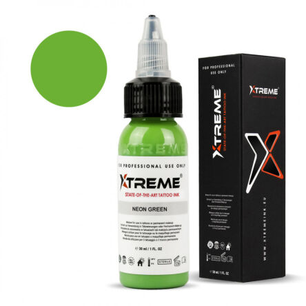 Xtreme Ink - farba do tatuażu - Neon Green - 30ML