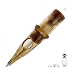 KWADRON Cartridge System - 10 RLMT - Round Liner - Medium Taper 0.35mm