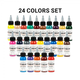 Xtreme Ink - farba do tatuażu - 24 Color Complementary Set - 24X30ML