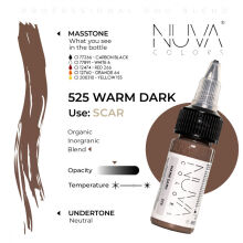 Nuva Colors - Scar - 525 Warm Dark - 15ml (Reach Compliant) - 2