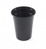 UNIGLOVES  Black cups 180ml BOX 100pcs