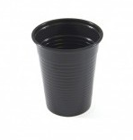 UNIGLOVES Black cups 180ml BOX 100pcs