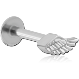 Labret skrzydło - srebrny 1.2 - 8.0