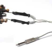 Kabel silikonowy transparentny clipcord + stopka zestaw - 2