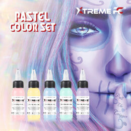 Xtreme Ink - farba do tatuażu - Pastel Set - 5X30ML