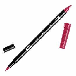 TOMBOW - flamaster dwustronny CRIMSON