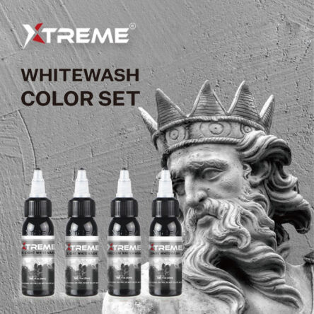 Xtreme Ink - farba do tatuażu - Whitewash Set - 4X120ML