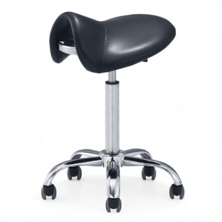 WAVE Black taboret obrotowy