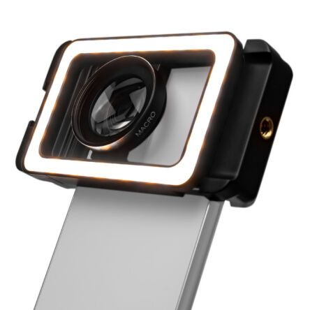 OBIEKTYW MACRO I LAMPKA LED do telefonu- FULL SET