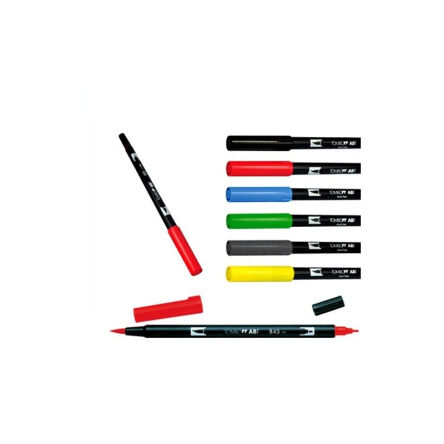 Pisak dwustronny - TOMBOW Yellow 1szt