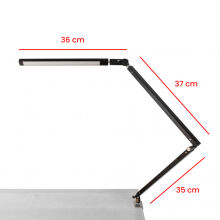 Lampa biurkowa LED - składana - czarna - 2