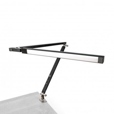 Lampa biurkowa LED - składana - czarna