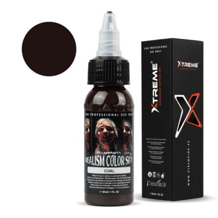 Xtreme Ink - farba do tatuażu - Coal - 30ML