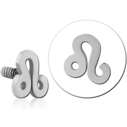Nakrętka znak zodiaku "Lew" - srebrny 1.2