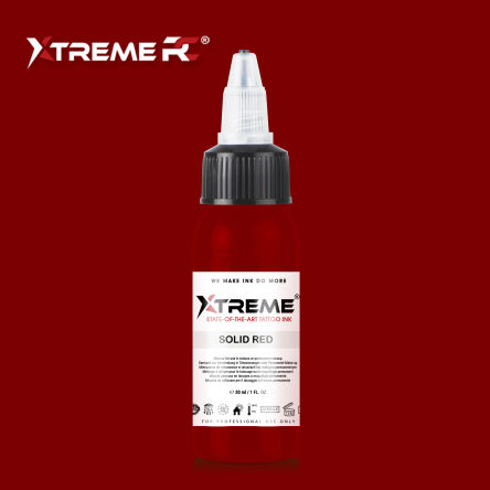 Xtreme Ink - farba do tatuażu - Solid Red - 30ML