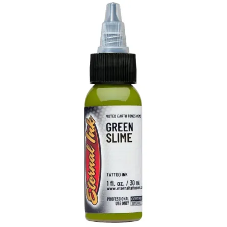 Eternal Ink - Earthtone Green Slime 30ml - farba do ćwiczeń