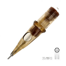KWADRON Cartridge System - 11 RSMT - Round Shader - Medium Taper 0.35mm