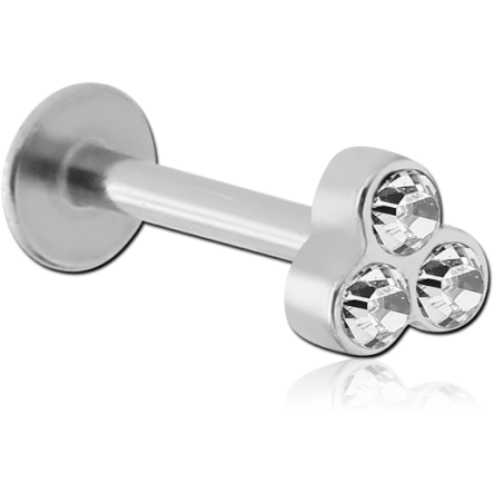 Labret piramidka okrągła - srebrny 1.2 - 8.0