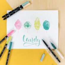 TOMBOW - flamaster dwustronny MAUVE - 2