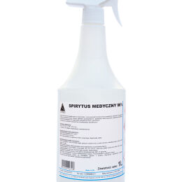 Preparat do czyszczenia powierzchni zmywalnych odpornych na działanie alkoholi SPIRYTUS MEDYCZNY 1L