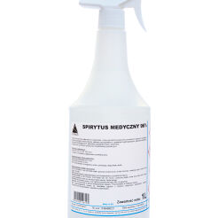 Preparat do czyszczenia powierzchni zmywalnych odpornych na działanie alkoholi SPIRYTUS MEDYCZNY 1L