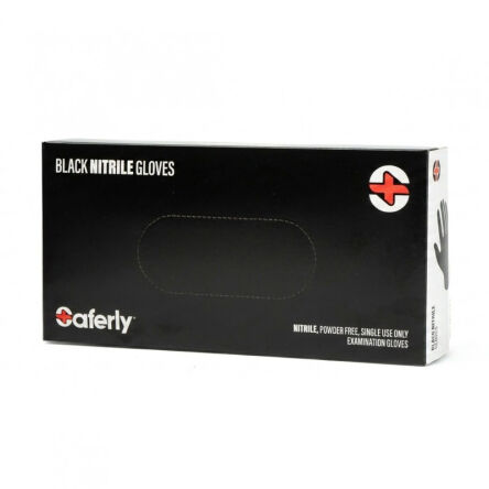 Rękawiczki nitrylowe Nitryle Saferly Black - 100 szt. Rozmiar L